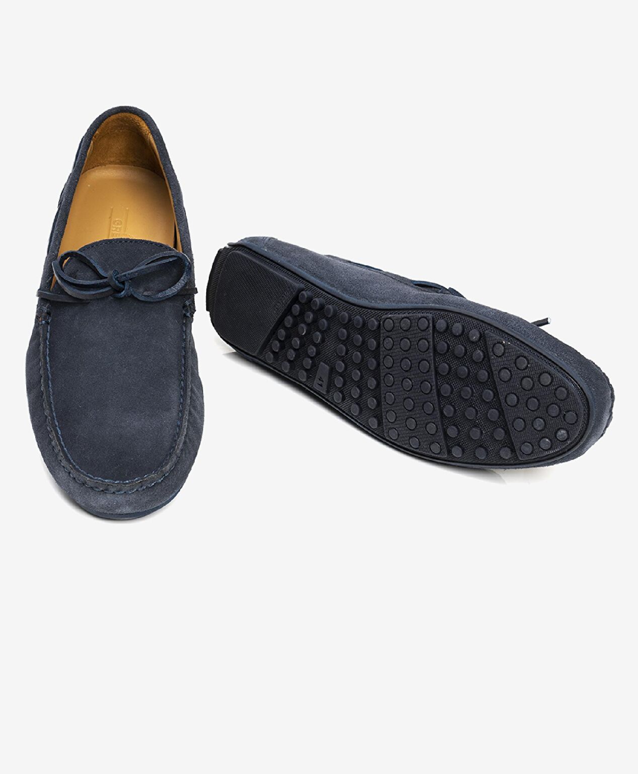 Erkek Lacivert Hakiki Deri Loafer Ayakkabı - 5