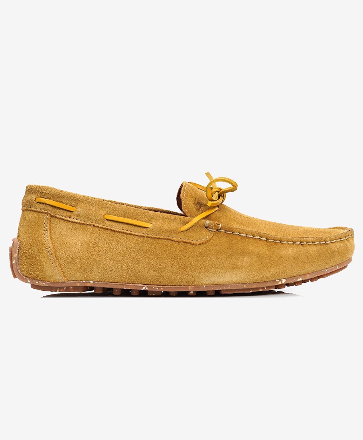 Erkek Hardal Hakiki Deri Loafer Ayakkabı - 1