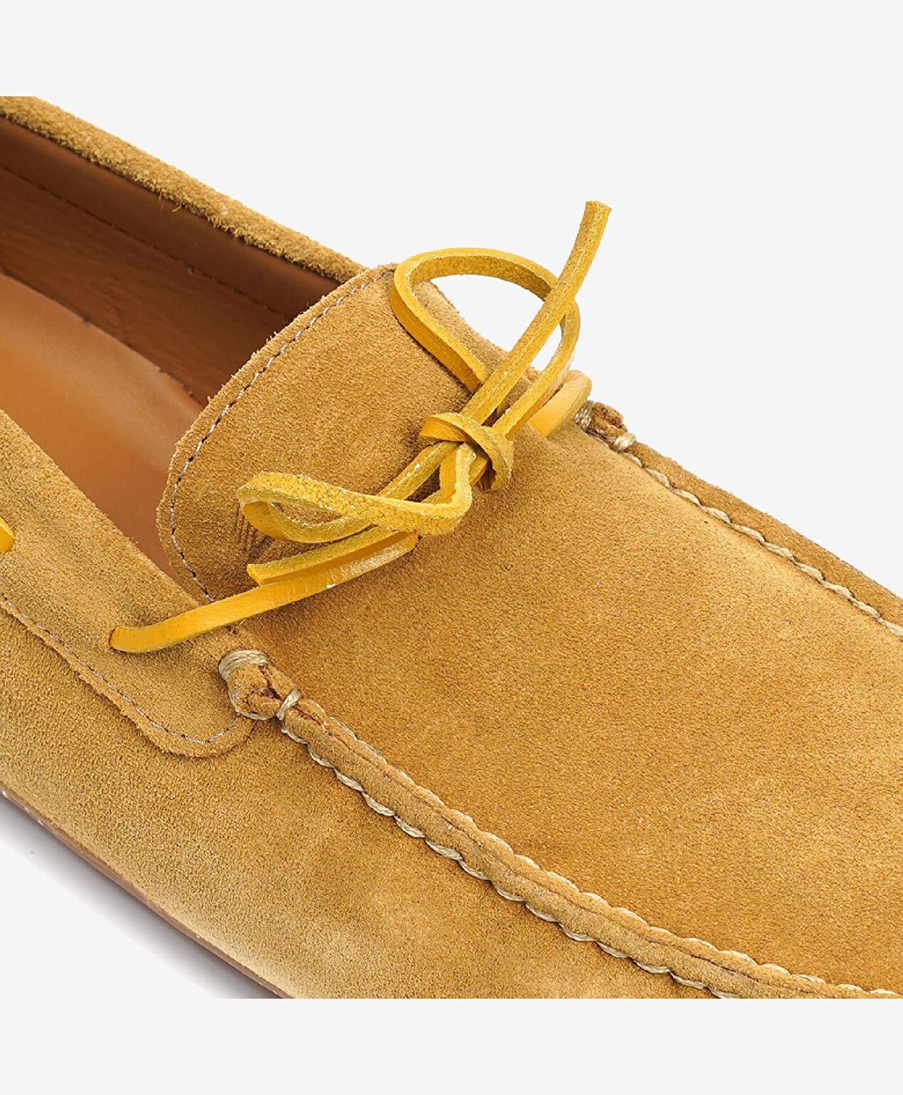 Erkek Hardal Hakiki Deri Loafer Ayakkabı - 4