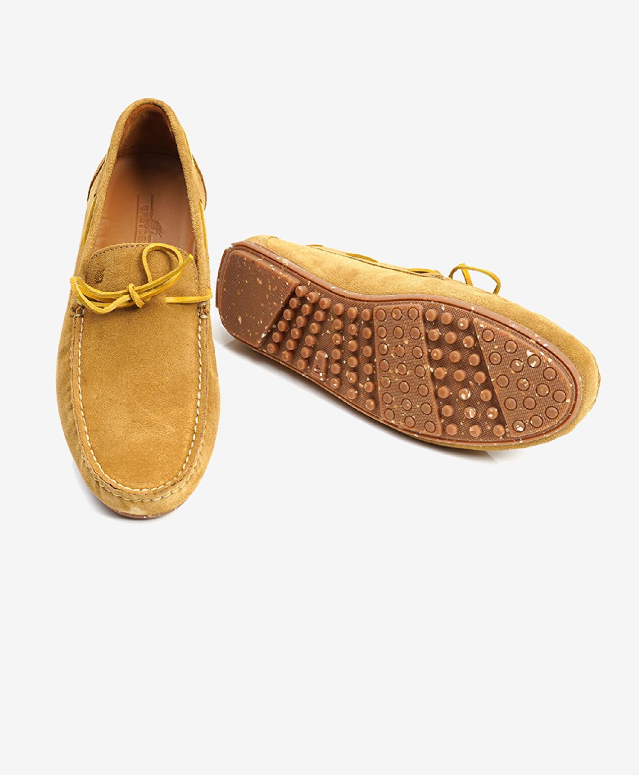 Erkek Hardal Hakiki Deri Loafer Ayakkabı - 5