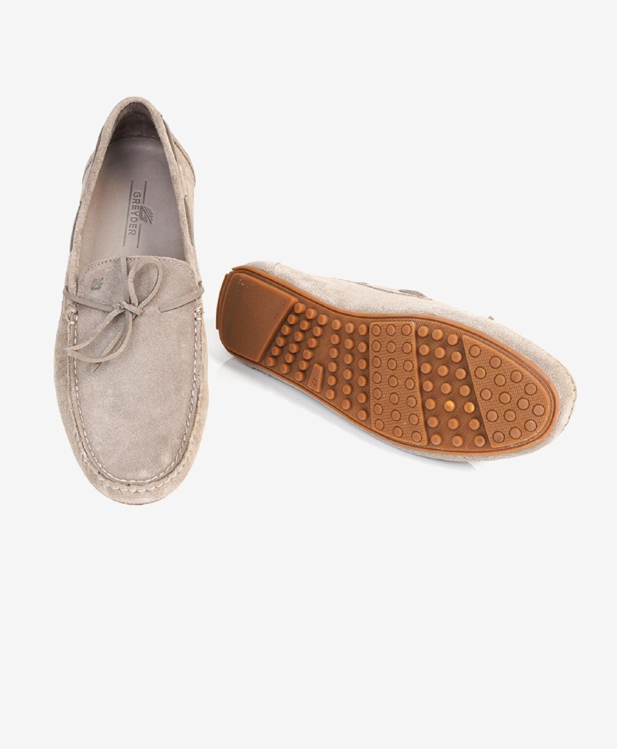 Erkek Vizon Hakiki Deri Loafer Ayakkabı - 5