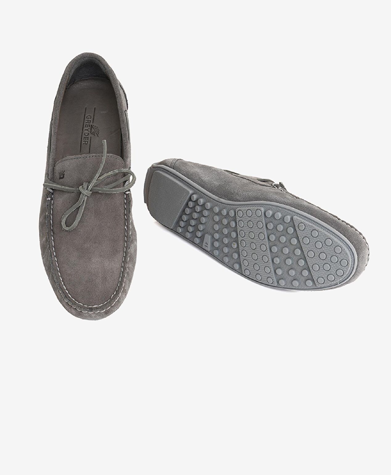 Erkek Füme Hakiki Deri Loafer Ayakkabı - 5