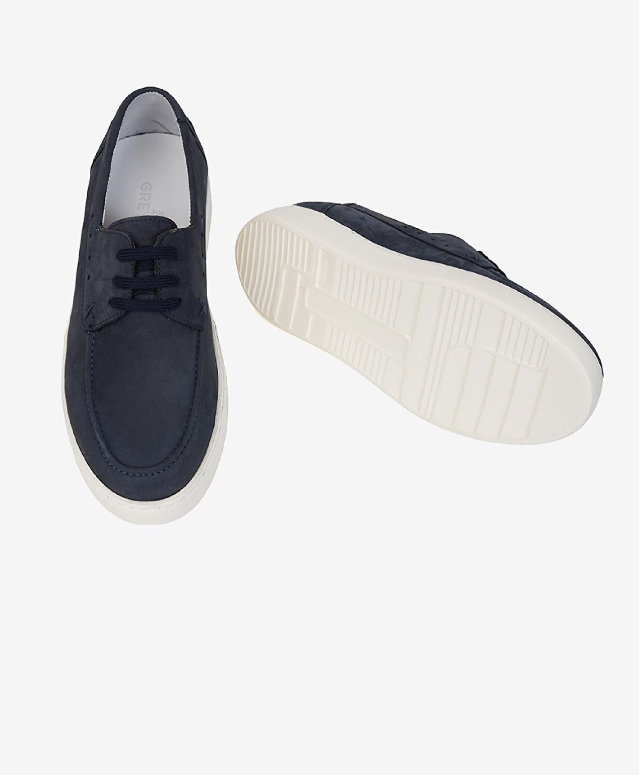 Erkek Lacivert Hakiki Deri Marine Ayakkabı - 5