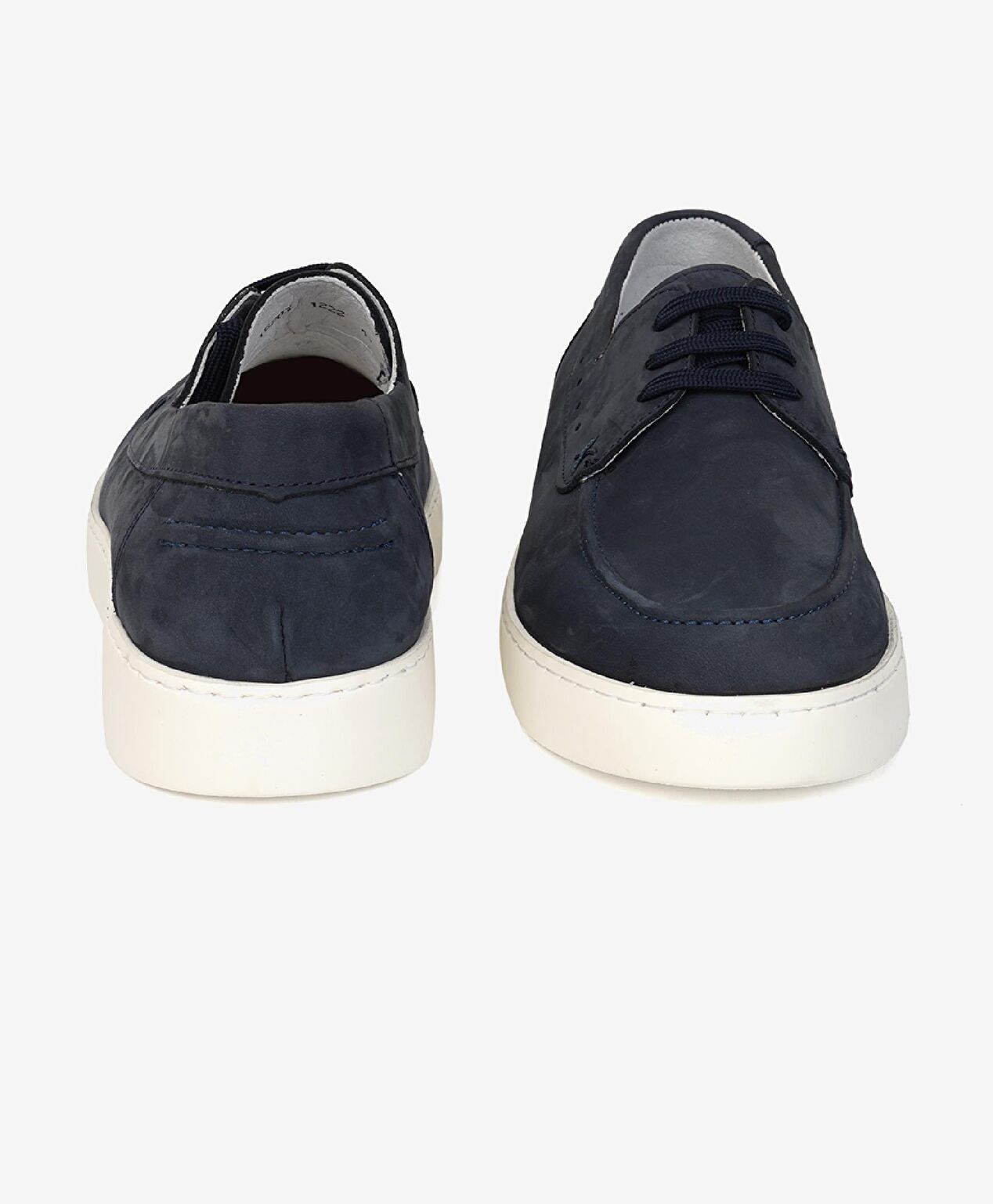 Erkek Lacivert Hakiki Deri Marine Ayakkabı - 6
