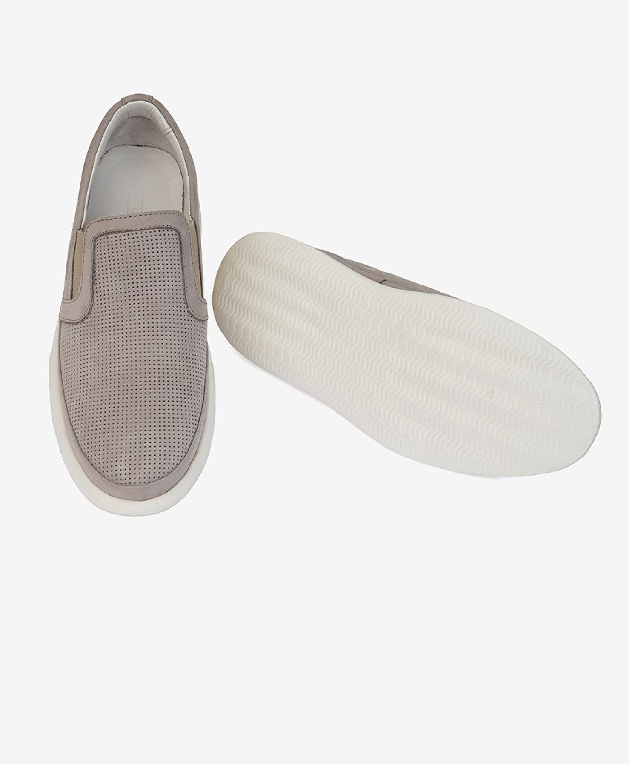 Erkek Açık Vizon Hakiki Deri Comfort Ayakkabı - 5