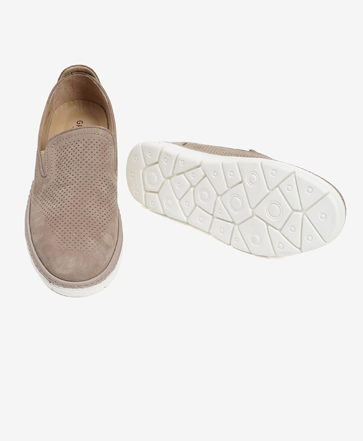 Erkek Vizon Nubuk Hakiki Deri Comfort Ayakkabı - 5