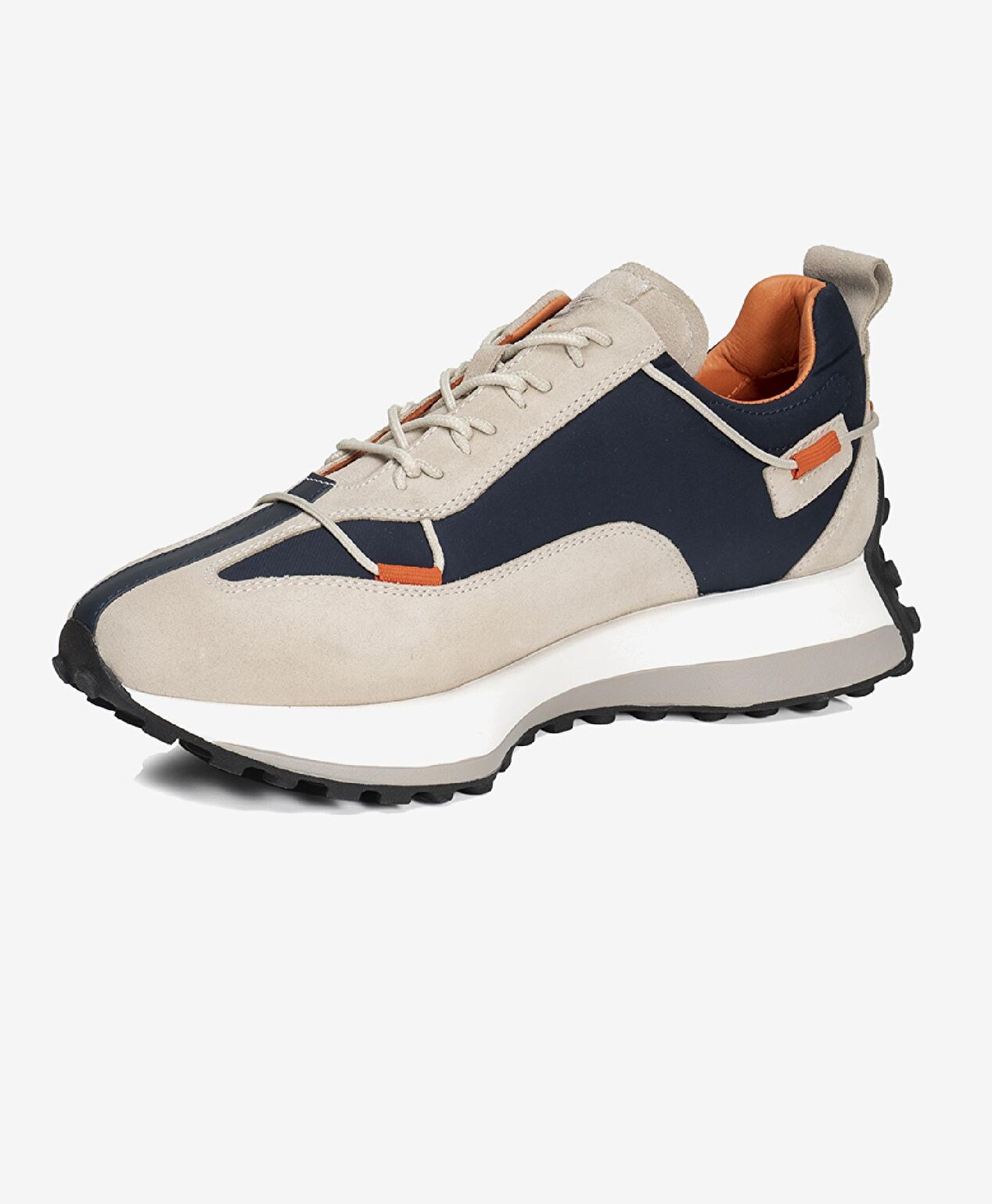 Erkek Kemik Lacivert Hakiki Deri Spor Ayakkabı - 3