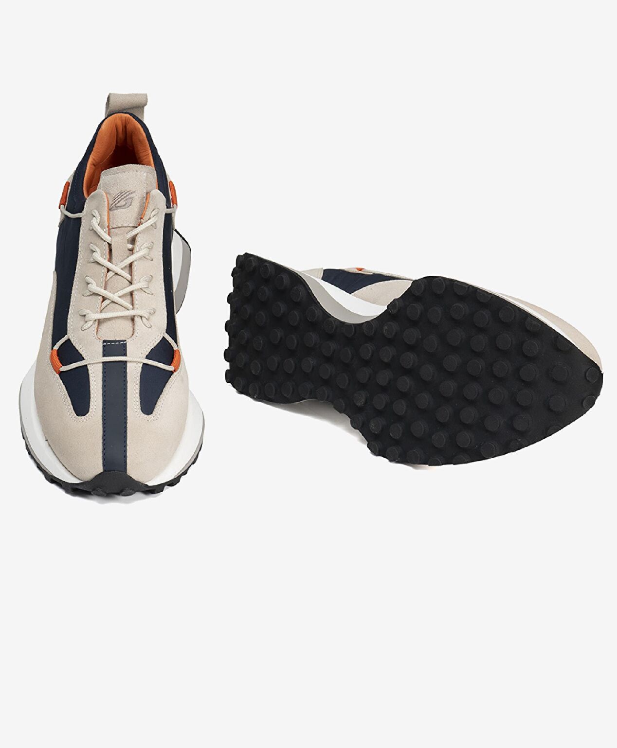 Erkek Kemik Lacivert Hakiki Deri Spor Ayakkabı - 6