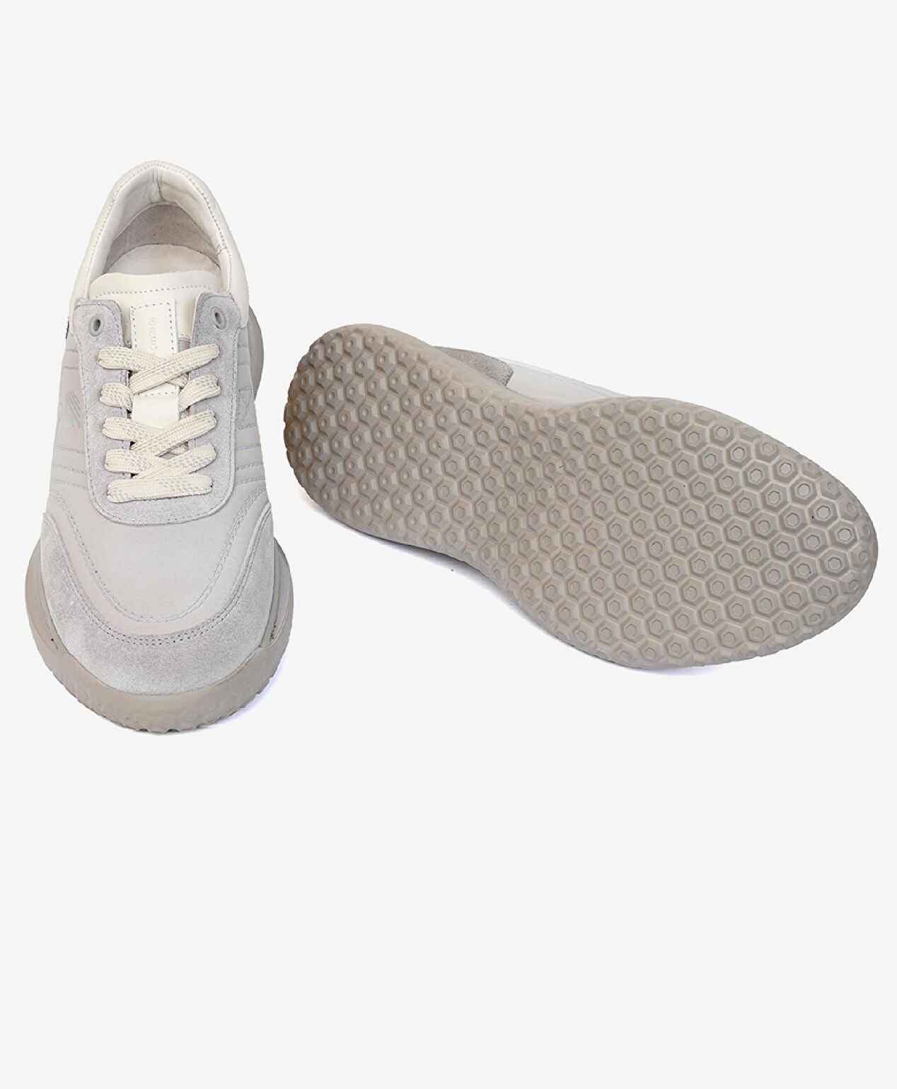 Erkek Açık Gri Hakiki Deri Casual Ayakkabı - 5