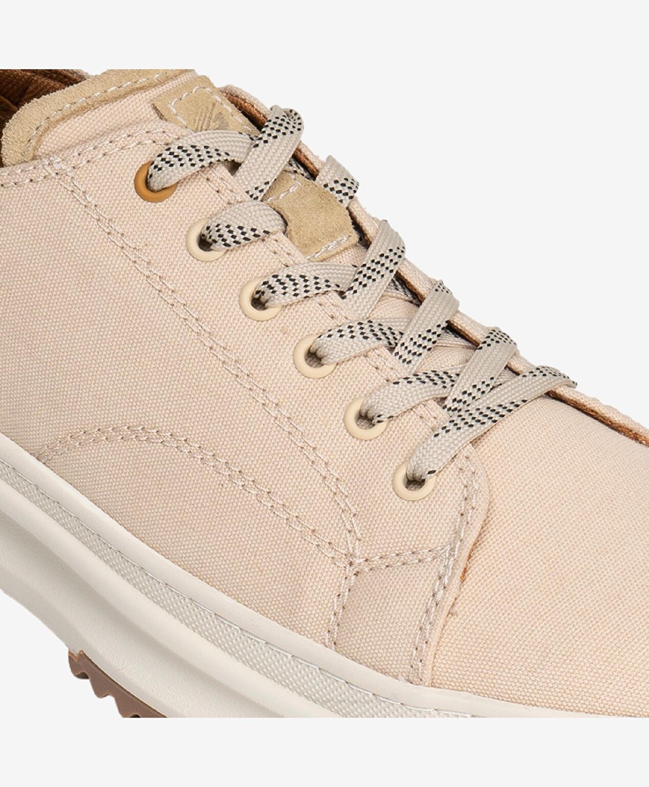 Erkek Bej Hakiki Deri Sneaker Ayakkabı - 5