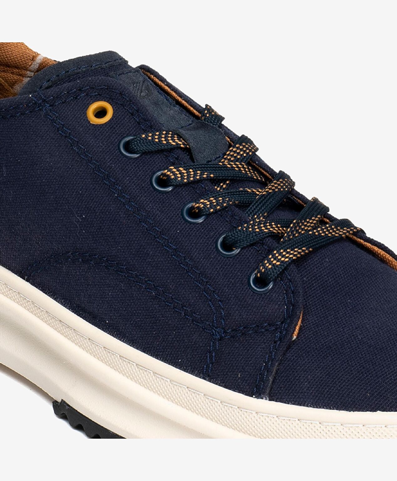 Erkek Lacivert Hakiki Deri Sneaker Ayakkabı - 5