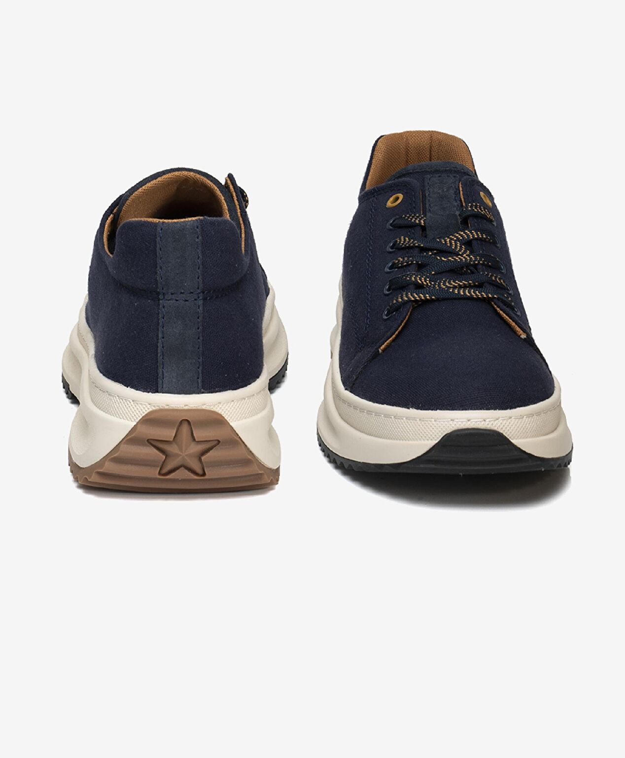 Erkek Lacivert Hakiki Deri Sneaker Ayakkabı - 7