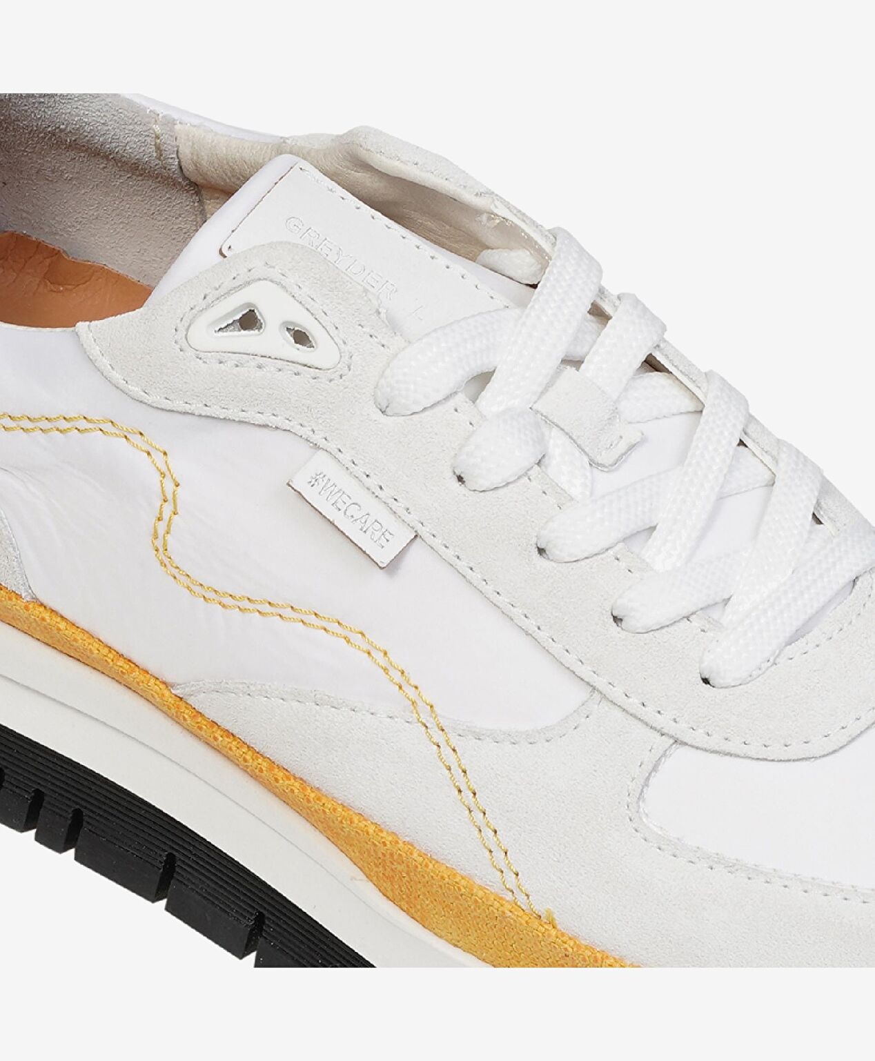 Greyder LAB Erkek Beyaz Sarı Sneaker Ayakkabı - 4