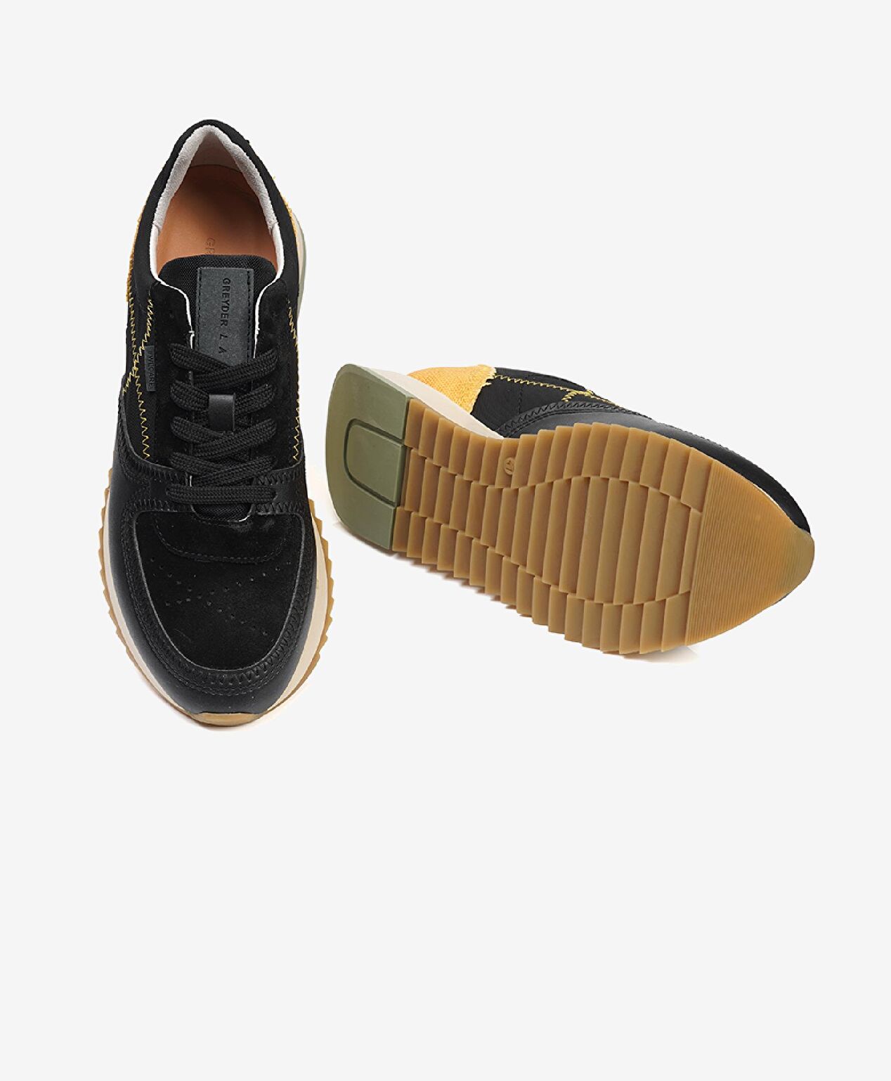 GreyderLab Erkek Siyah Sneaker Ayakkabı - 5