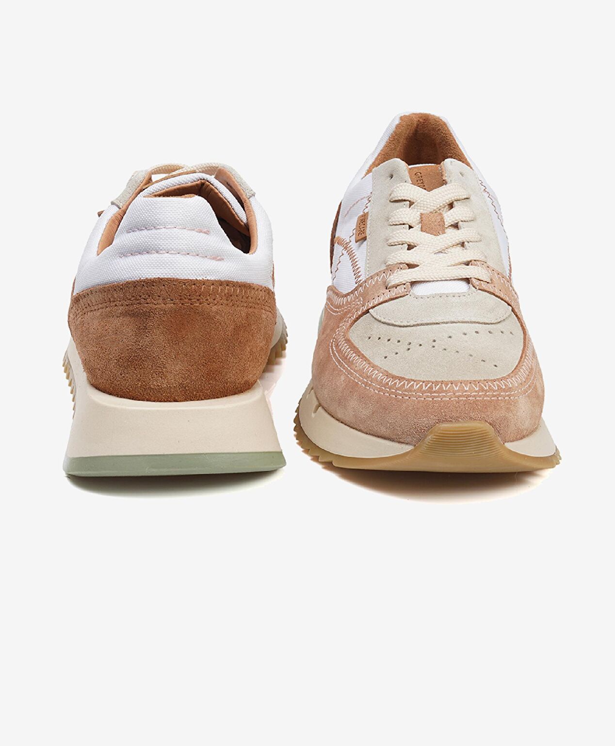 GreyderLab Erkek Bej Beyaz Sneaker Ayakkabı - 6