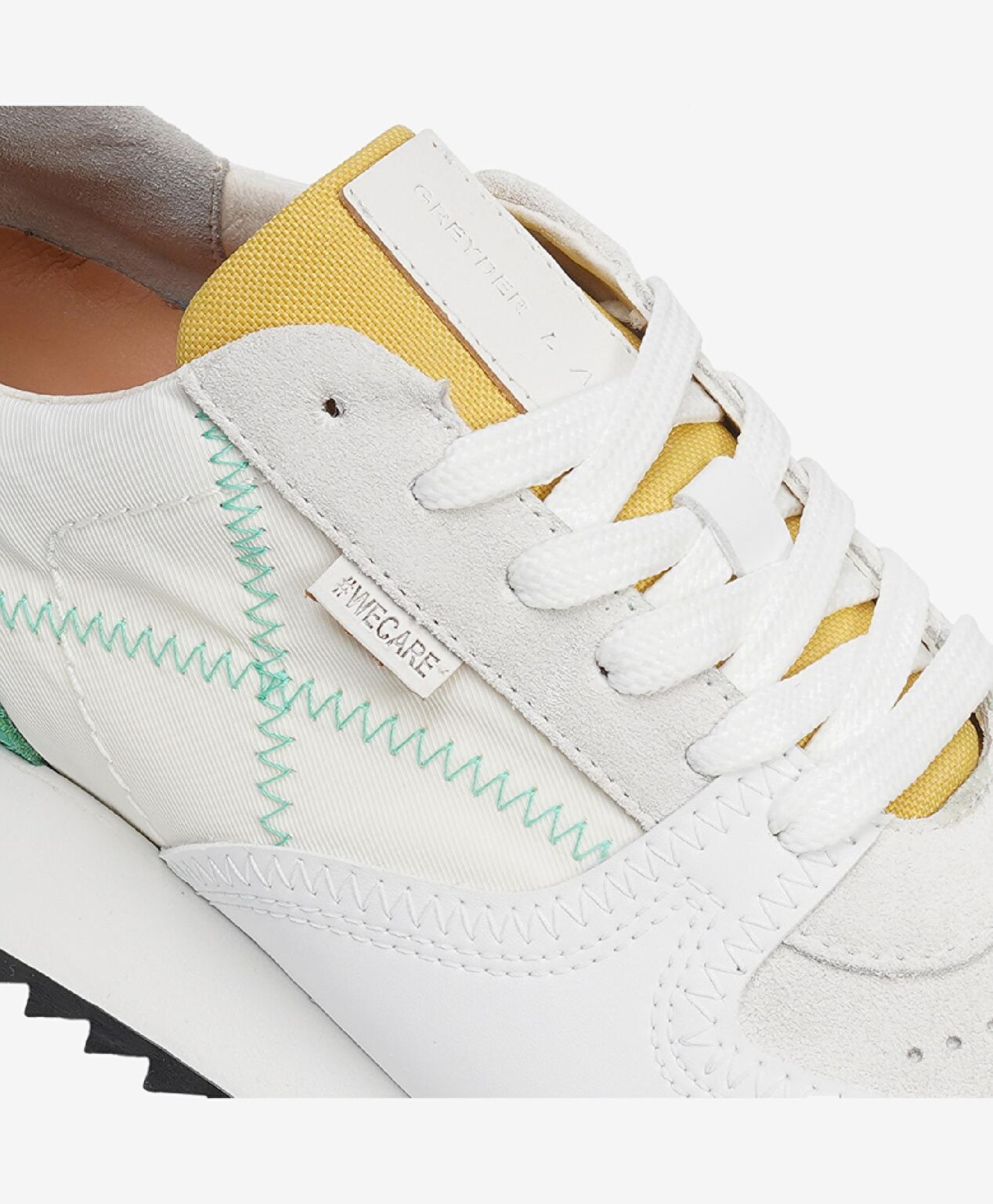 GreyderLab Erkek Yeşil Beyaz Sneaker Ayakkabı - 4