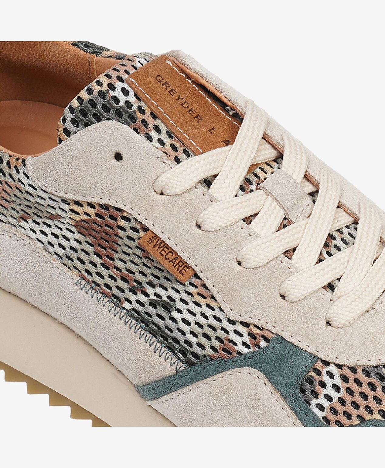 Greyder LAB Erkek Yeşil Bej Sneaker Ayakkabı - 5