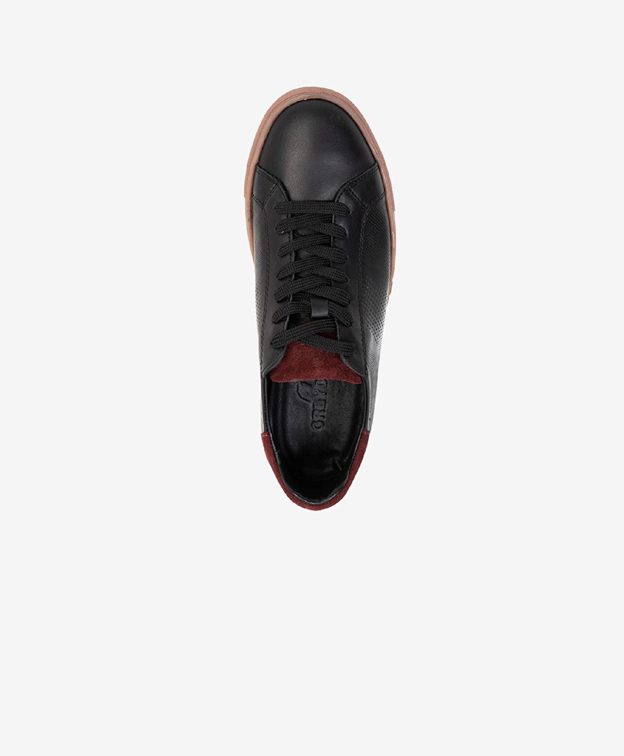 Erkek Siyah Hakiki Deri Sneaker Ayakkabı - 3