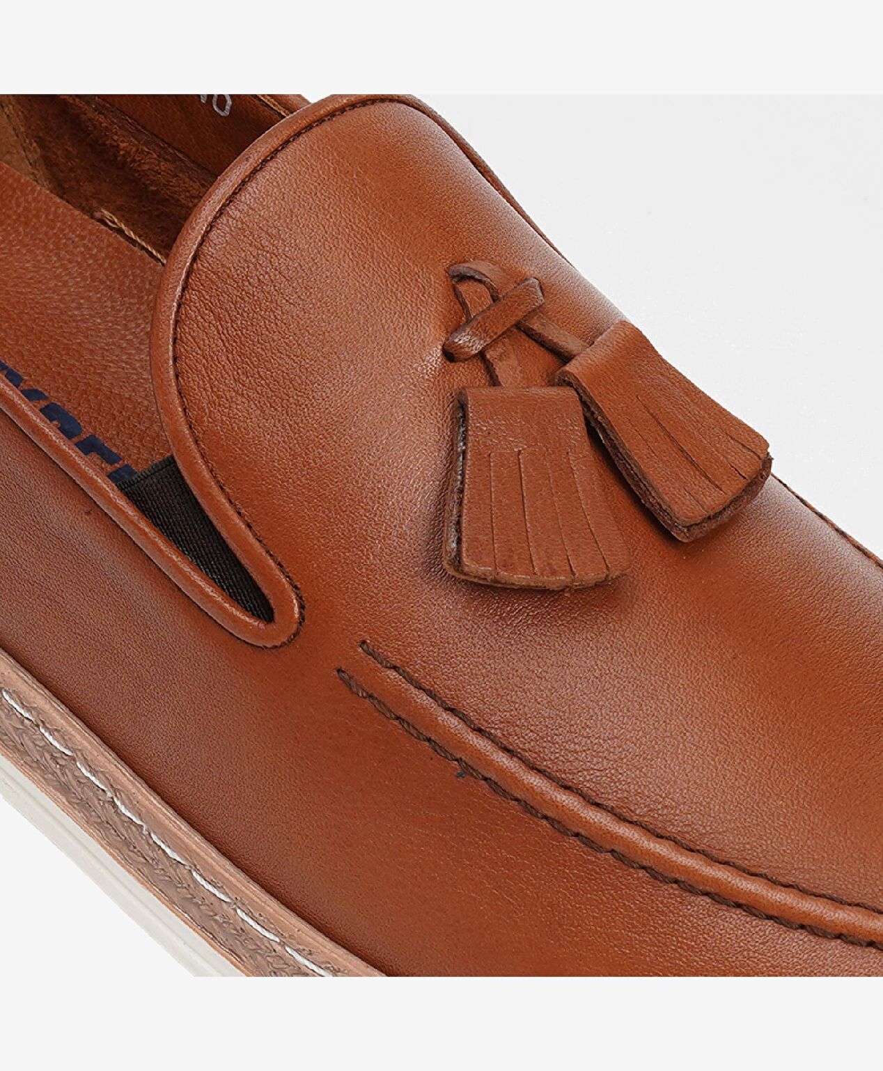 Erkek Taba Hakiki Deri Casual Ayakkabı - 4