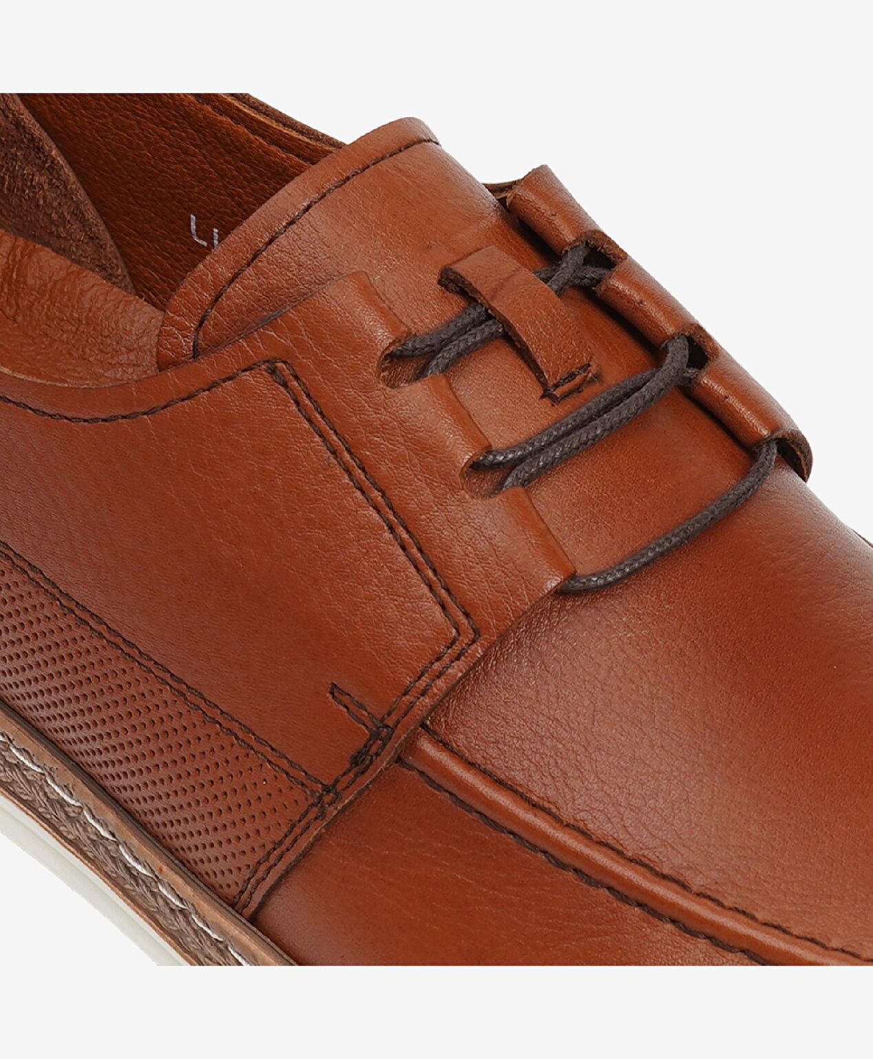 Erkek Taba Hakiki Deri Casual Ayakkabı - 4