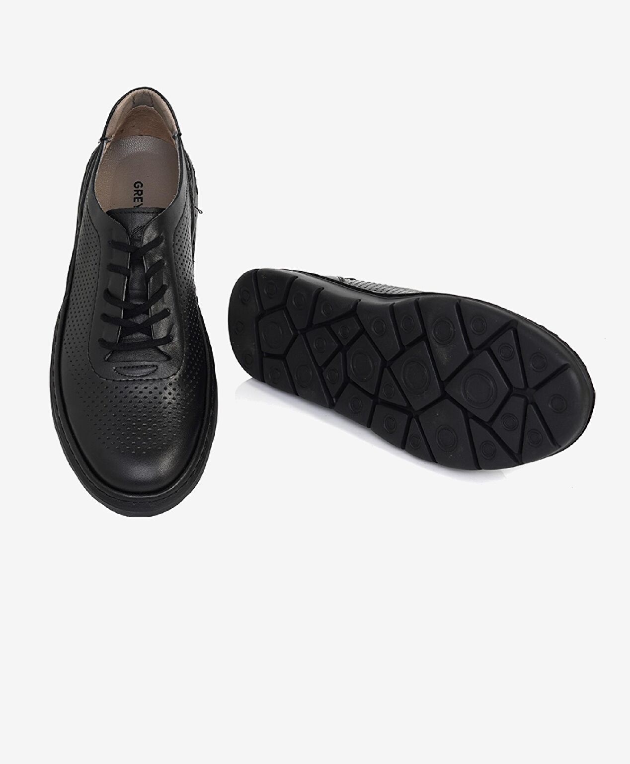 Kadın Siyah Hakiki Deri Casual Ayakkabı - 5