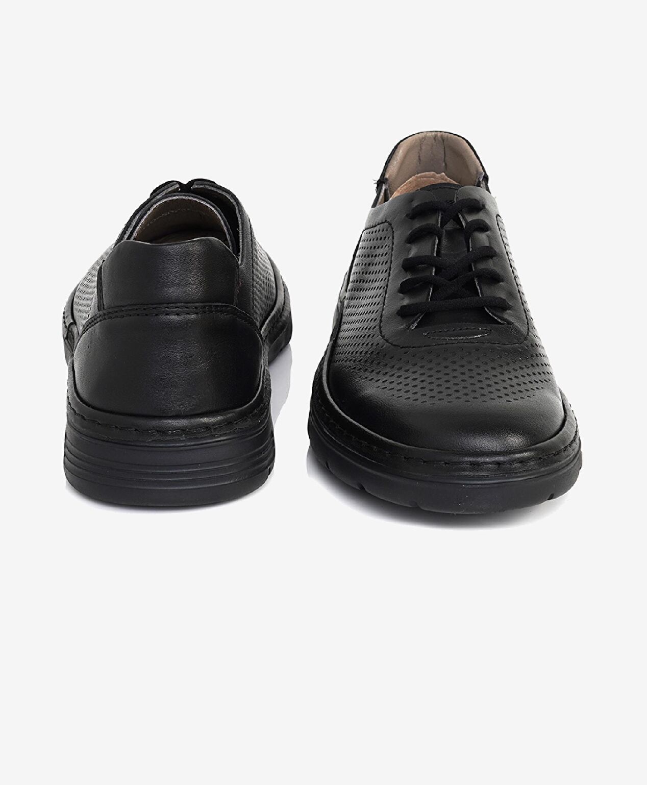 Kadın Siyah Hakiki Deri Casual Ayakkabı - 6