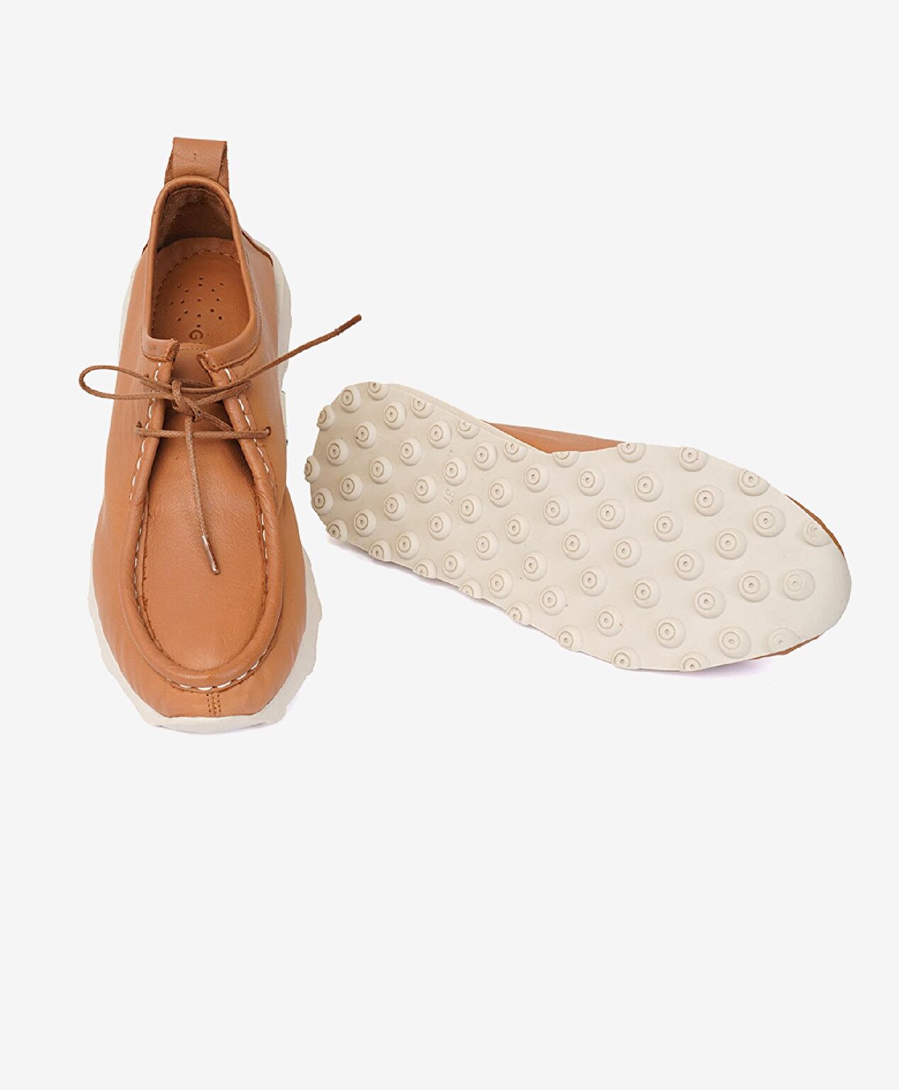 Kadın Taba Hakiki Deri Casual Ayakkabı - 5