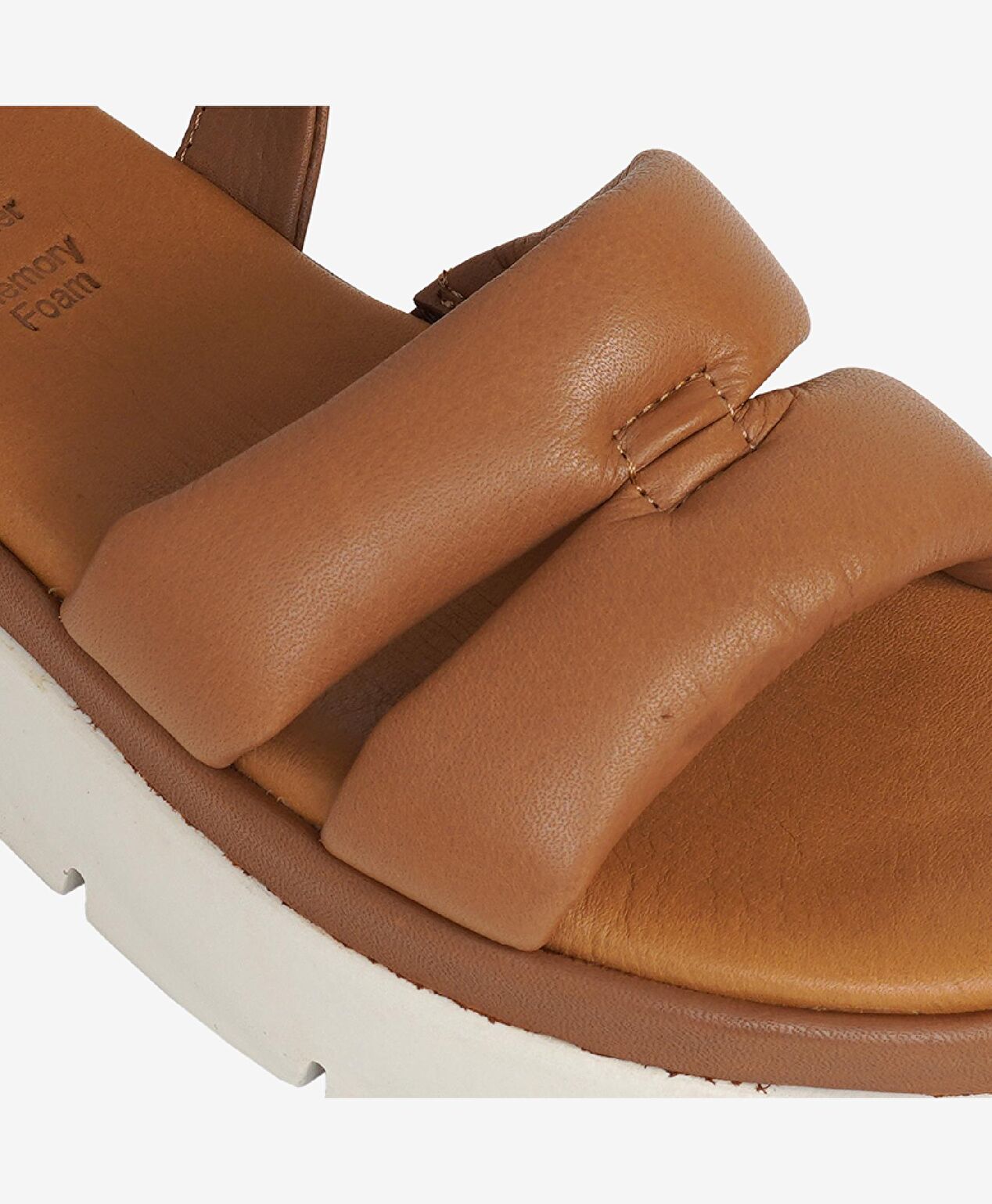 Kadın Taba Hakiki Deri Sandalet - 4
