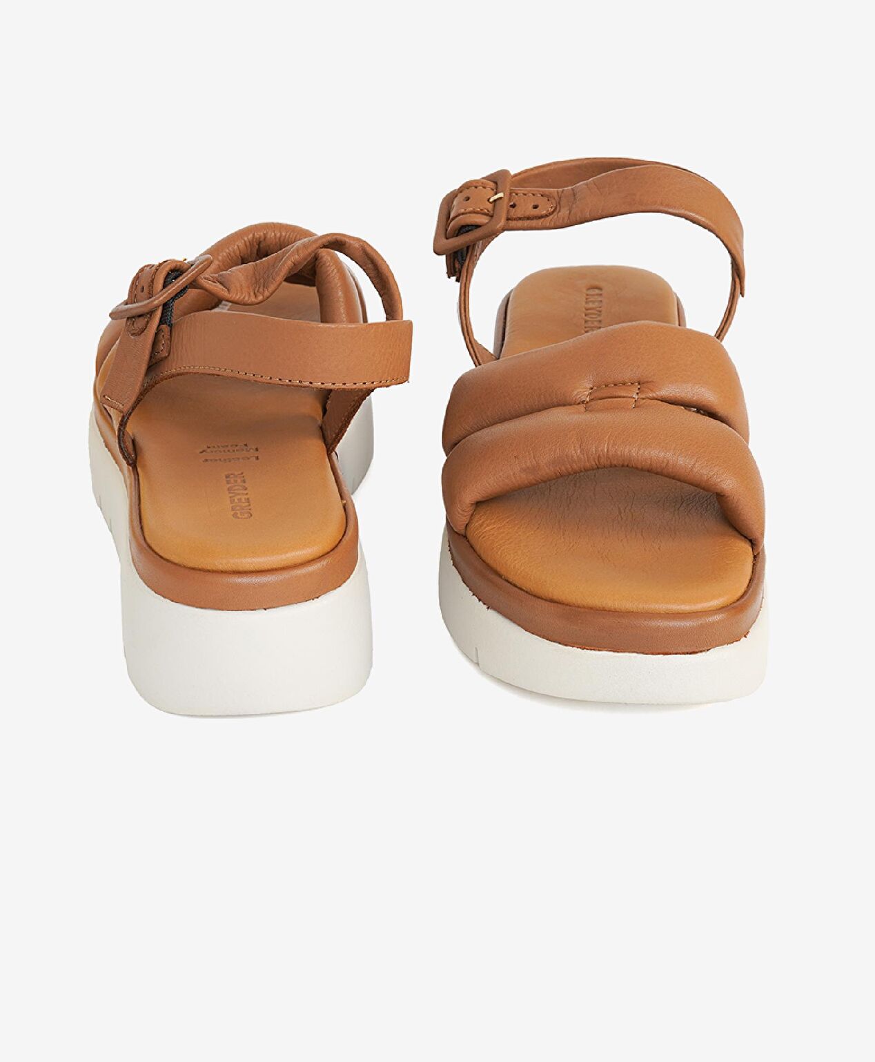 Kadın Taba Hakiki Deri Sandalet - 6