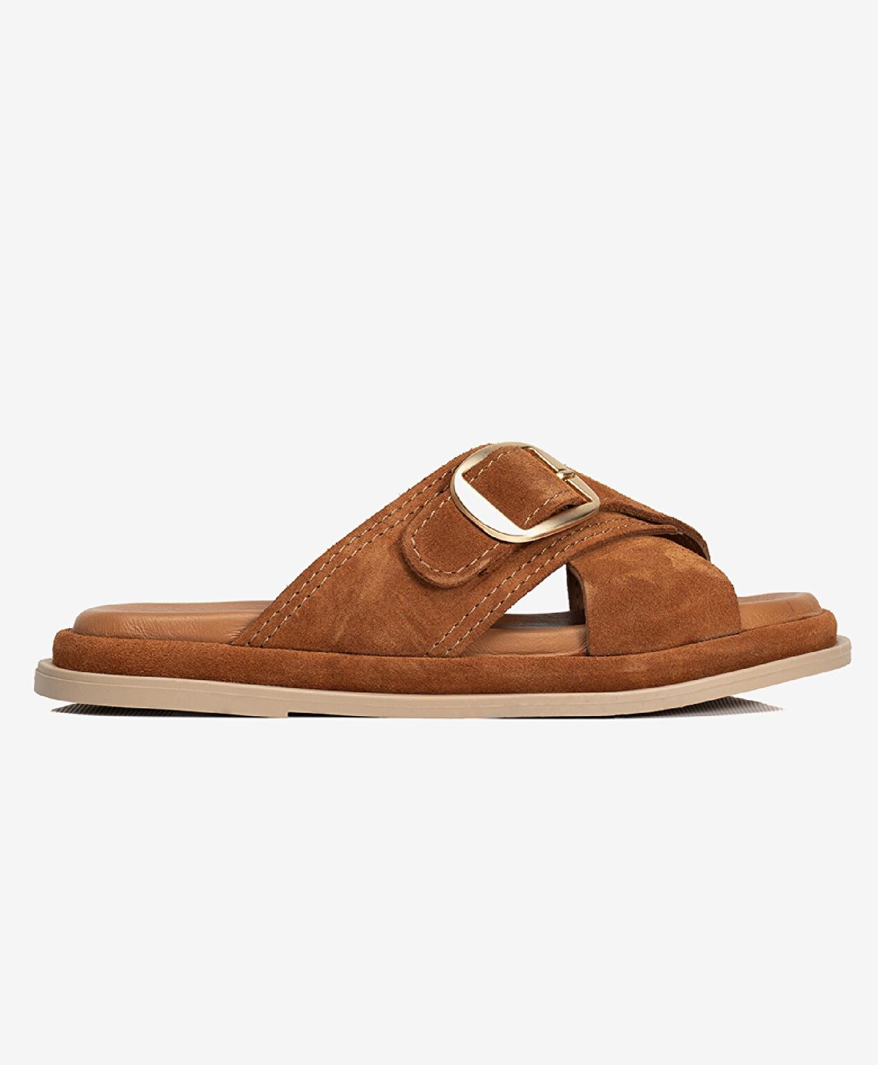 Kadın Taba Süet Hakiki Deri Terlik - 1