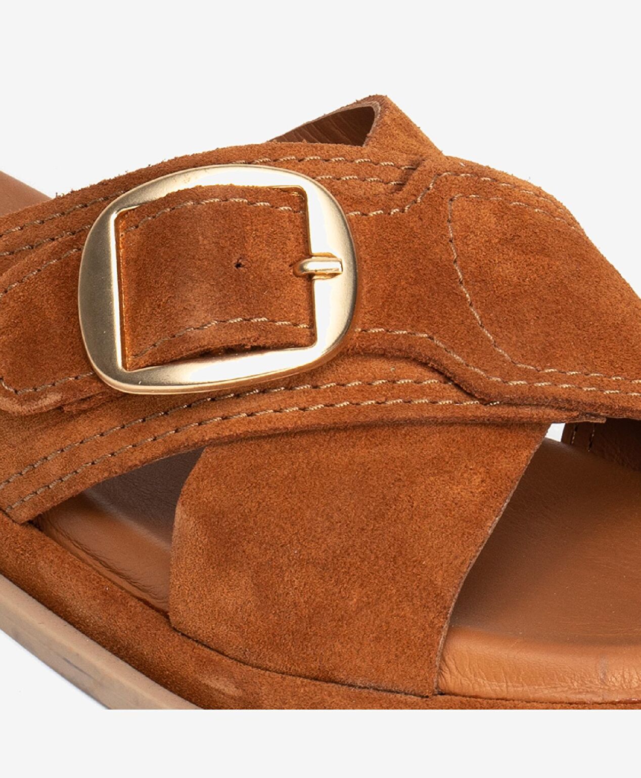 Kadın Taba Süet Hakiki Deri Terlik - 4