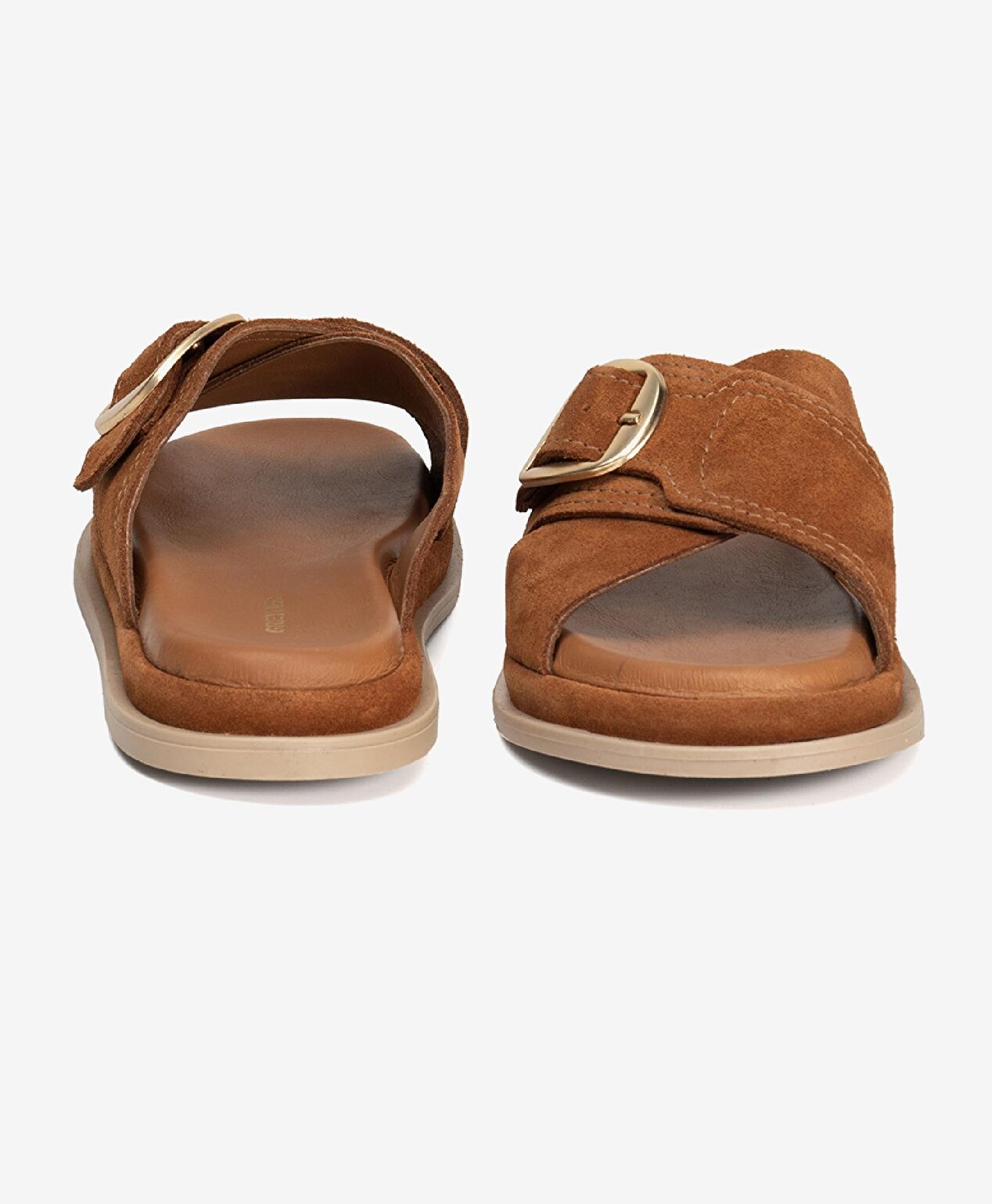 Kadın Taba Süet Hakiki Deri Terlik - 6