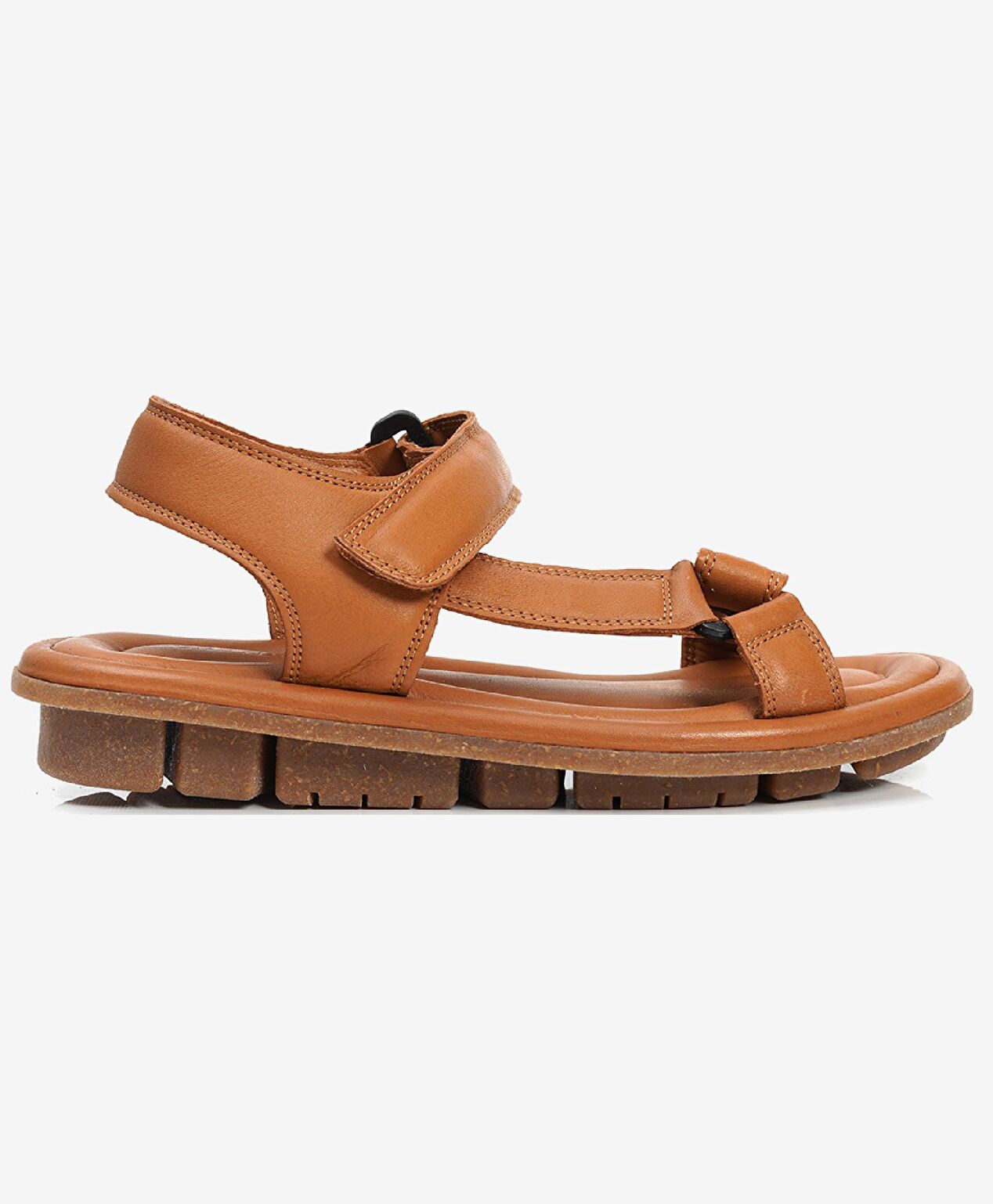 Kadın Taba Hakiki Deri Sandalet - 1