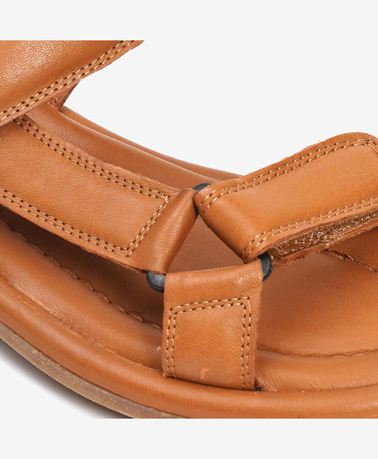 Kadın Taba Hakiki Deri Sandalet - 4
