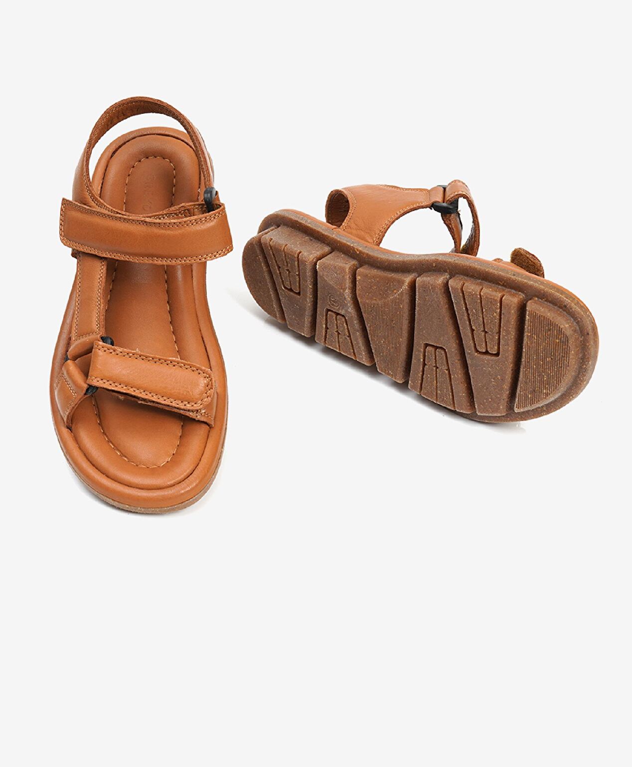 Kadın Taba Hakiki Deri Sandalet - 5