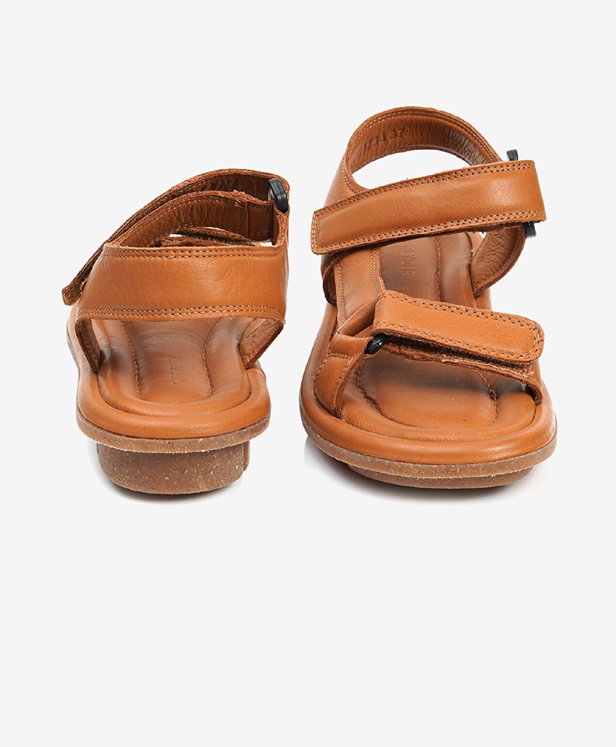 Kadın Taba Hakiki Deri Sandalet - 6