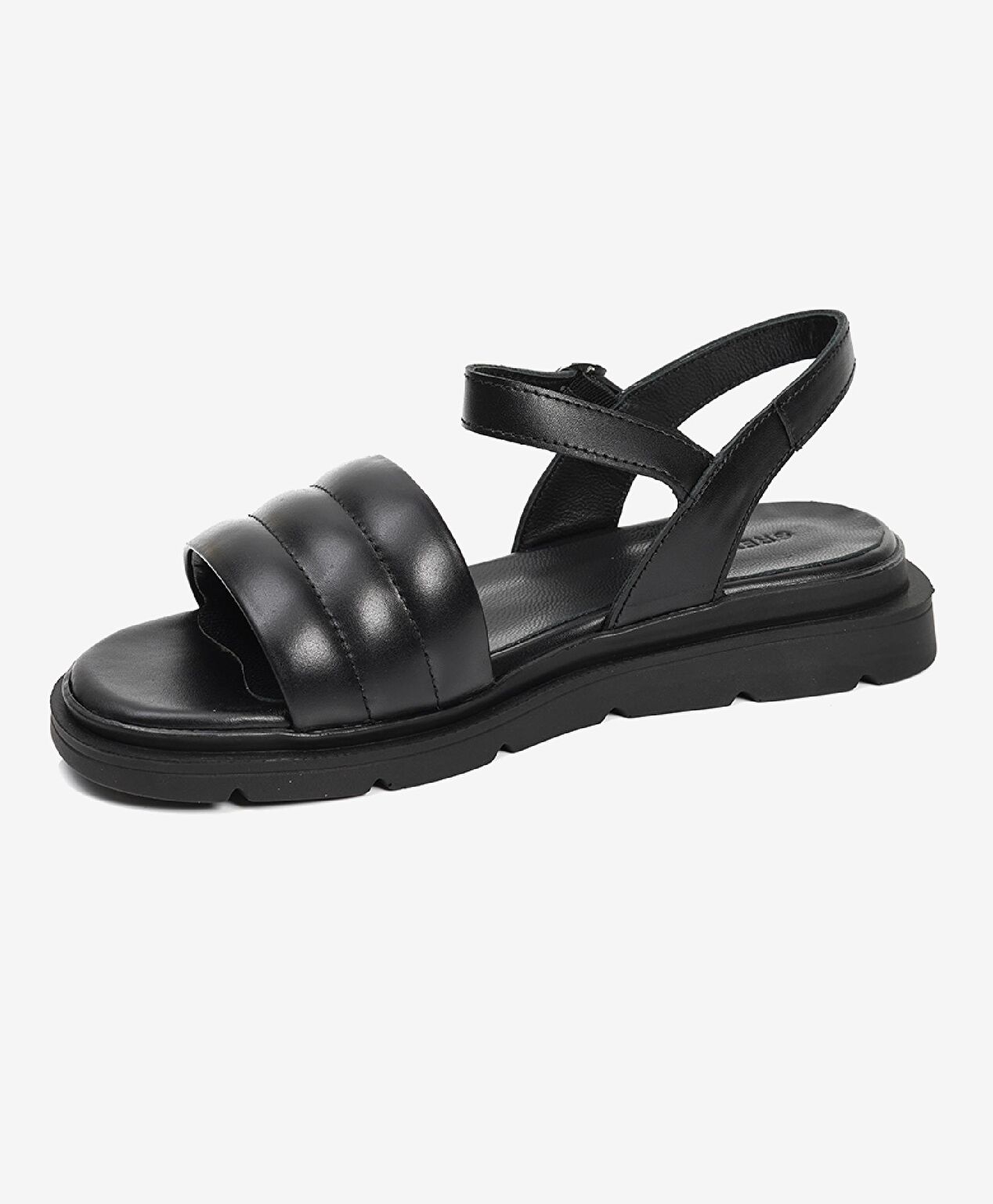 Kadın Siyah Hakiki Deri Sandalet - 2