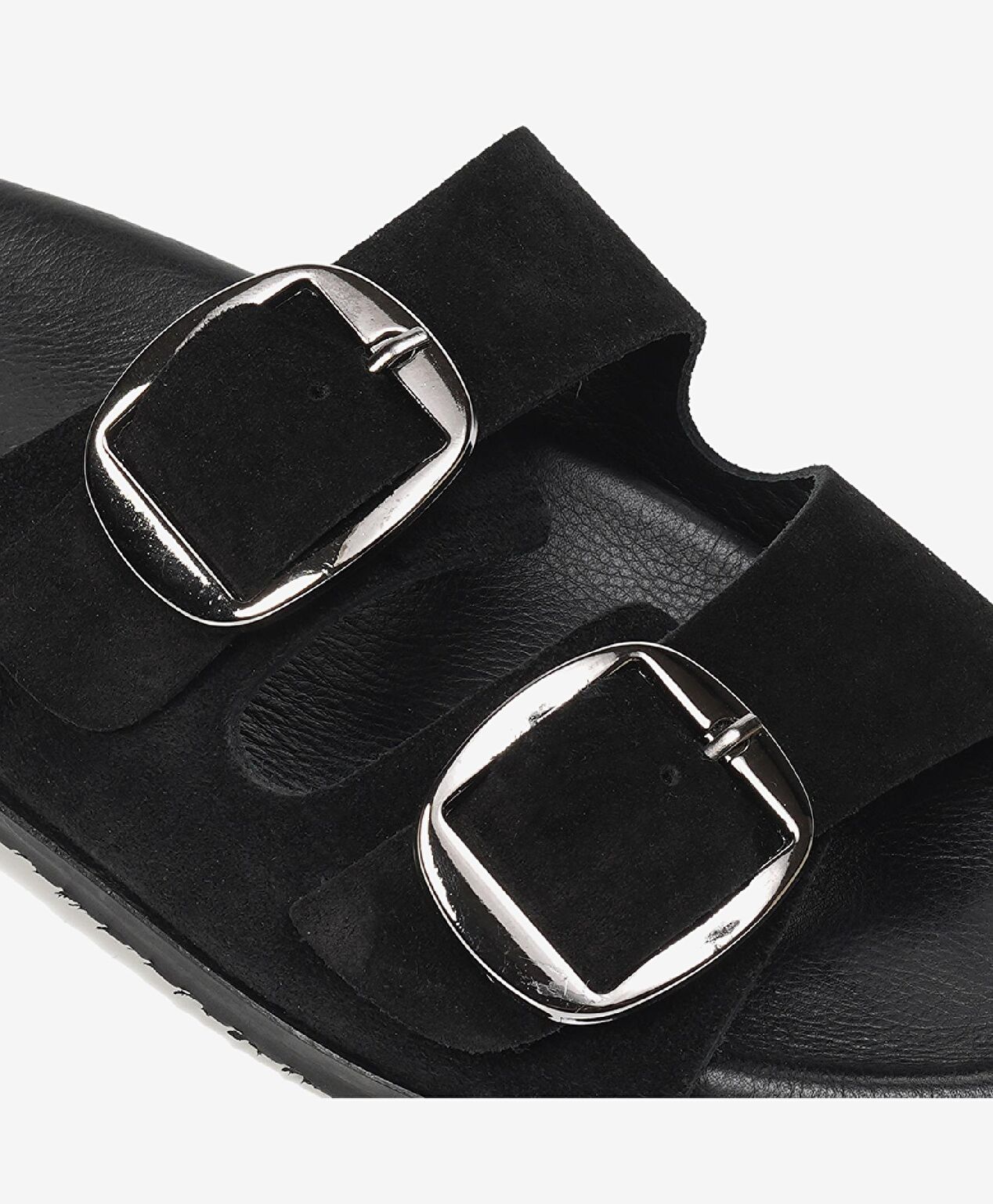 Kadın Siyah Hakiki Deri Terlik - 4