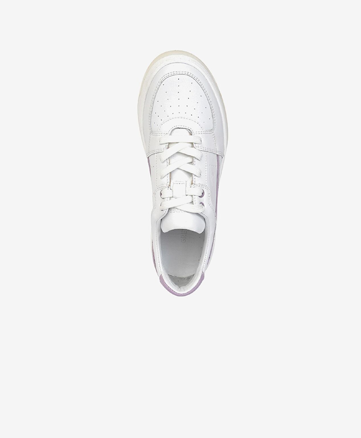 Kadın Beyaz Lila Hakiki Deri Sneaker Ayakkabı - 3