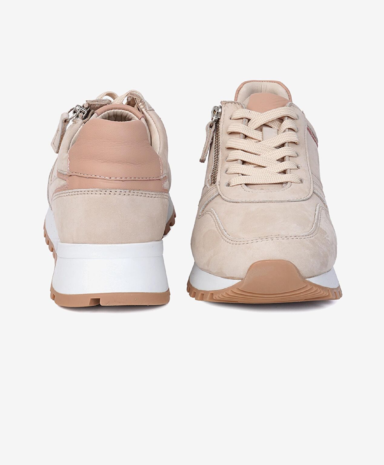 Kadın Bej Hakiki Deri Spor Ayakkabı - 6