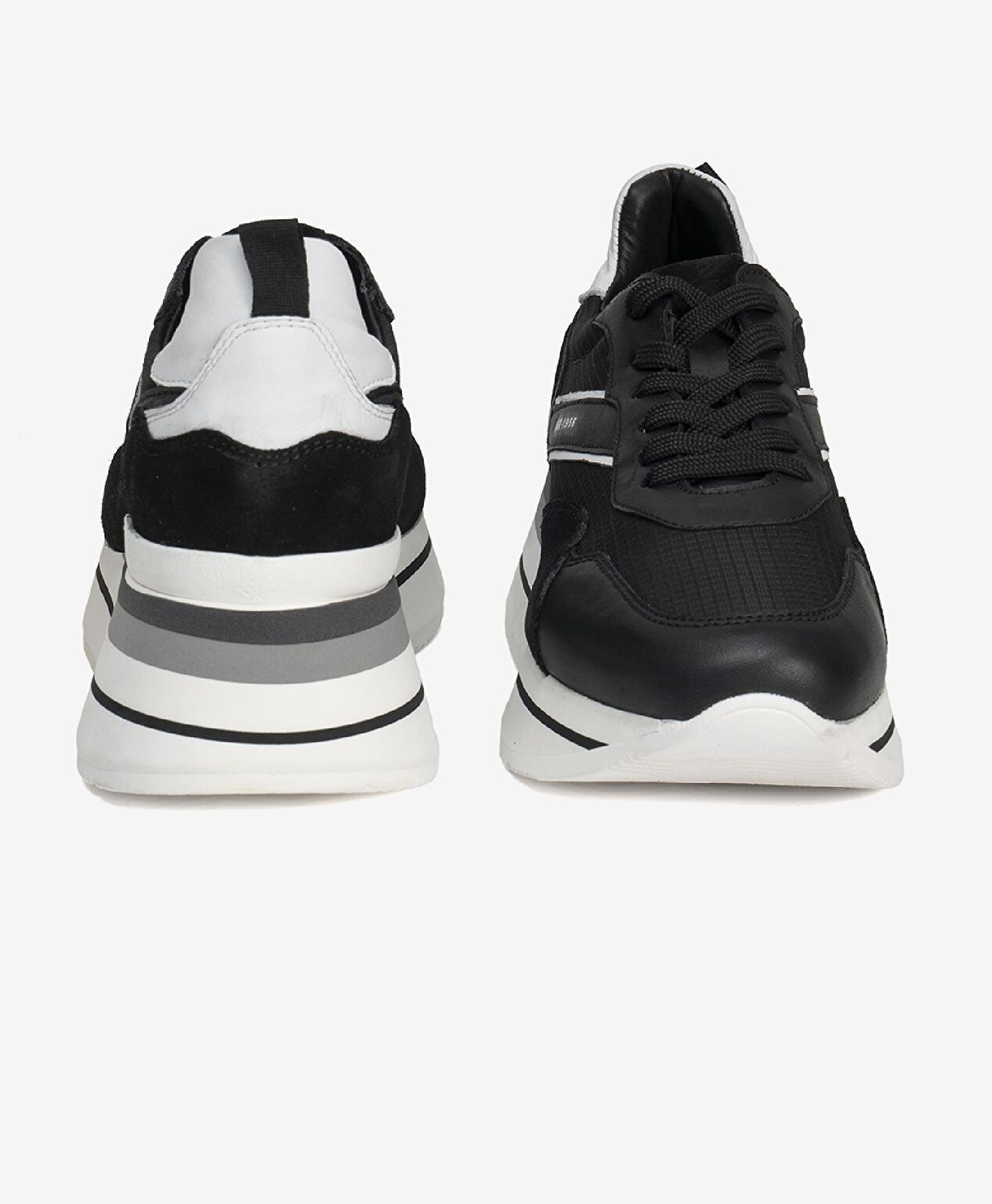 Kadın Siyah Hakiki Deri Spor Ayakkabı - 6