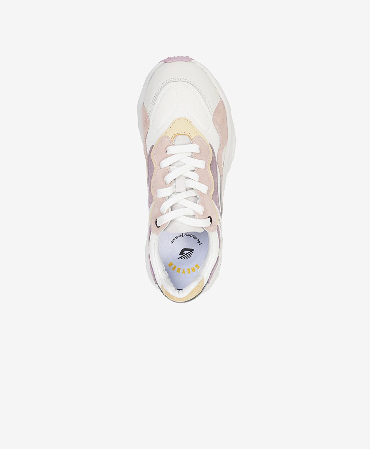 Kadın Beyaz Lila Hakiki Deri Spor Ayakkabı - 3