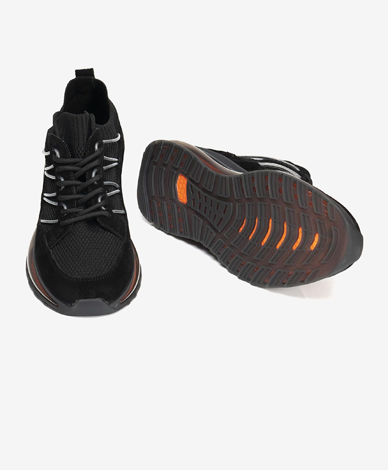 Kadın Siyah Sneaker Ayakkabı - 6