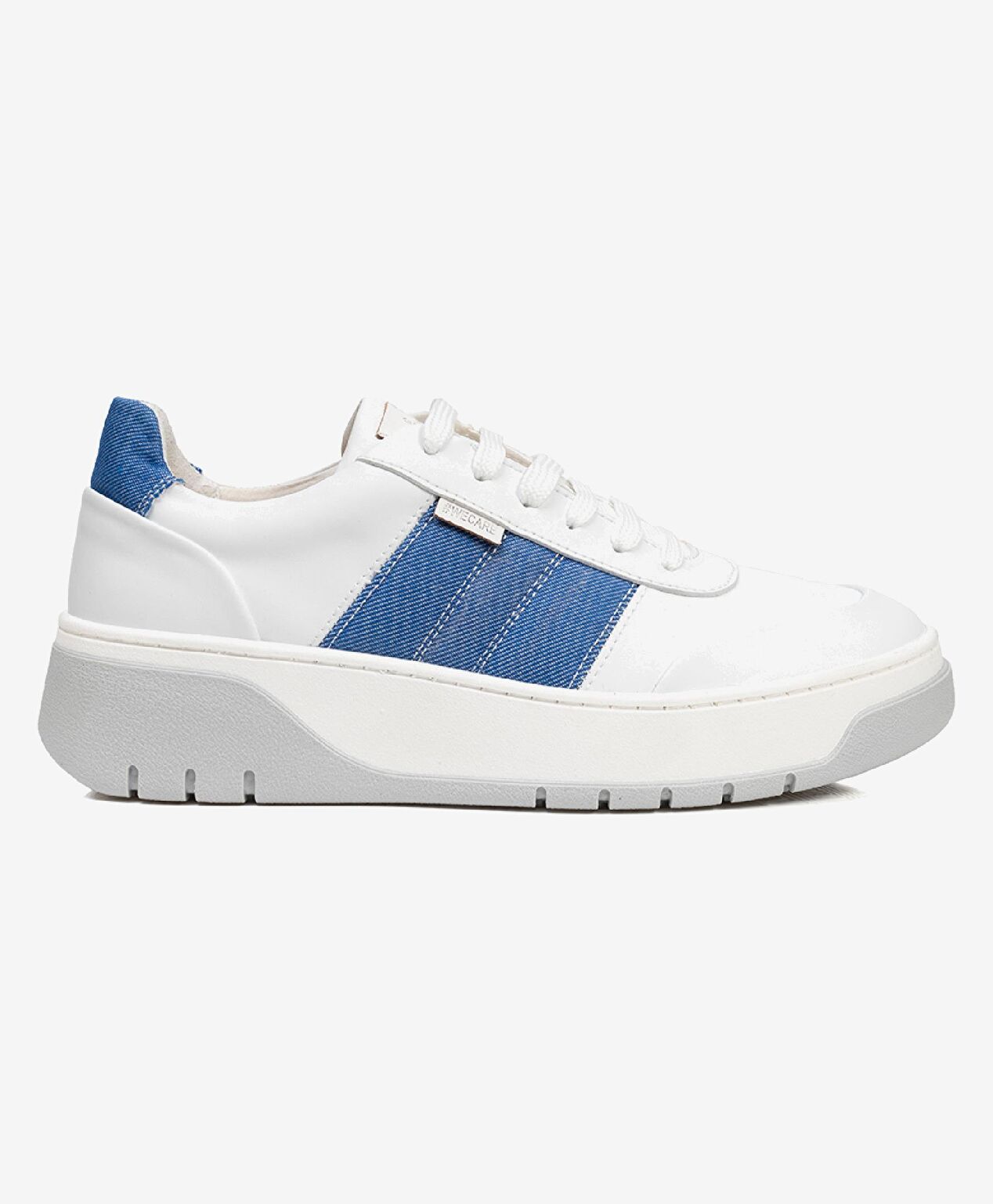 GreyderLab Kadın Beyaz Mavi Sneaker Ayakkabı - 1