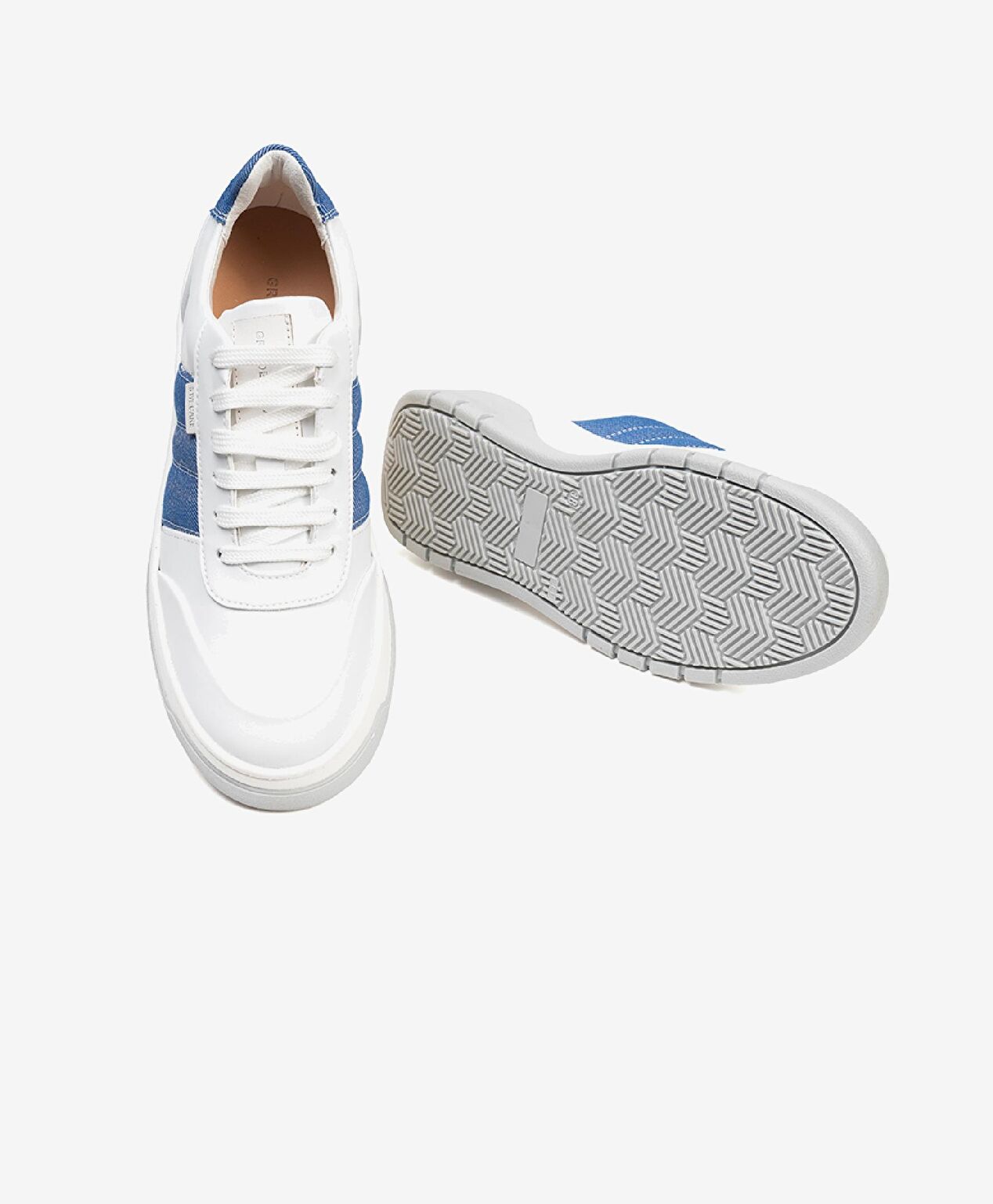 GreyderLab Kadın Beyaz Mavi Sneaker Ayakkabı - 5