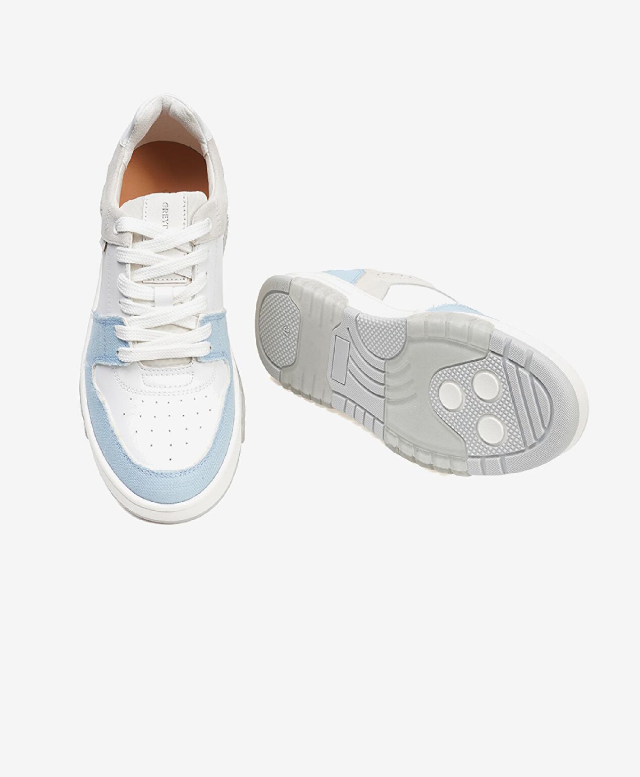 Greyder LAB Kadın Beyaz Mavi Sneaker Ayakkabı - 5