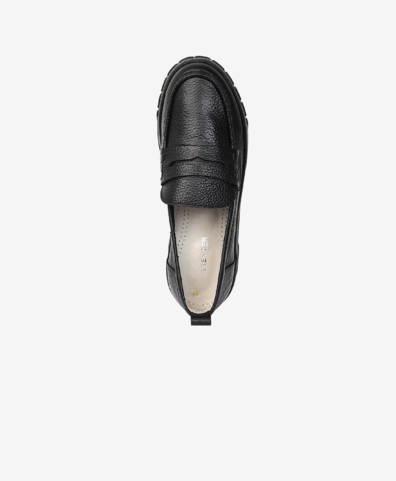 Kadın Siyah Hakiki Deri Loafer Ayakkabı - 3