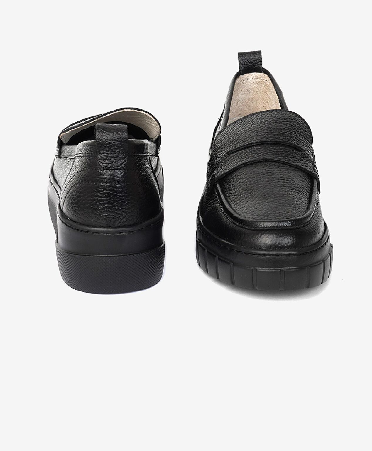 Kadın Siyah Hakiki Deri Loafer Ayakkabı - 6