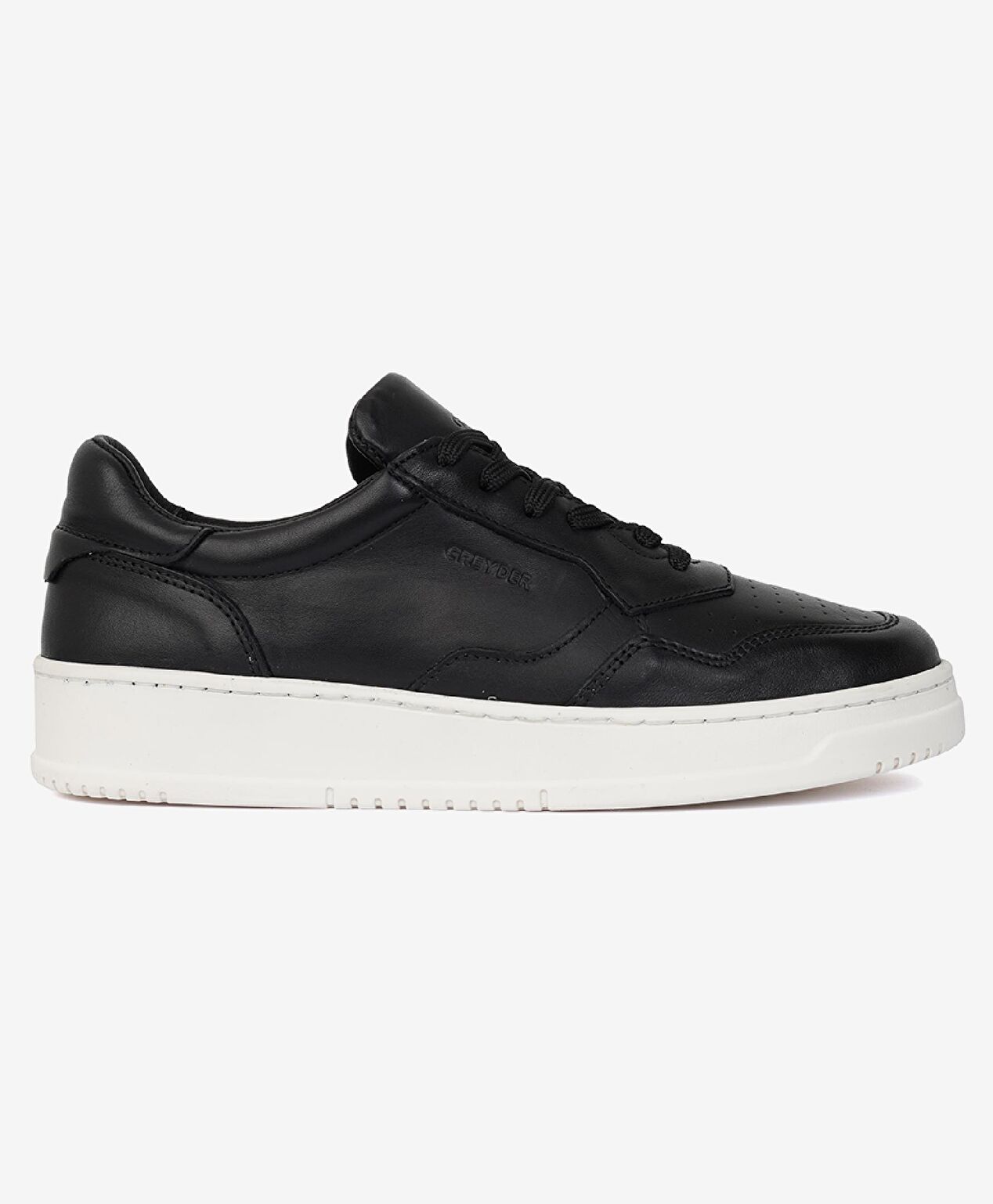 Kadın Siyah Hakiki Deri Sneaker Ayakkabı - 1