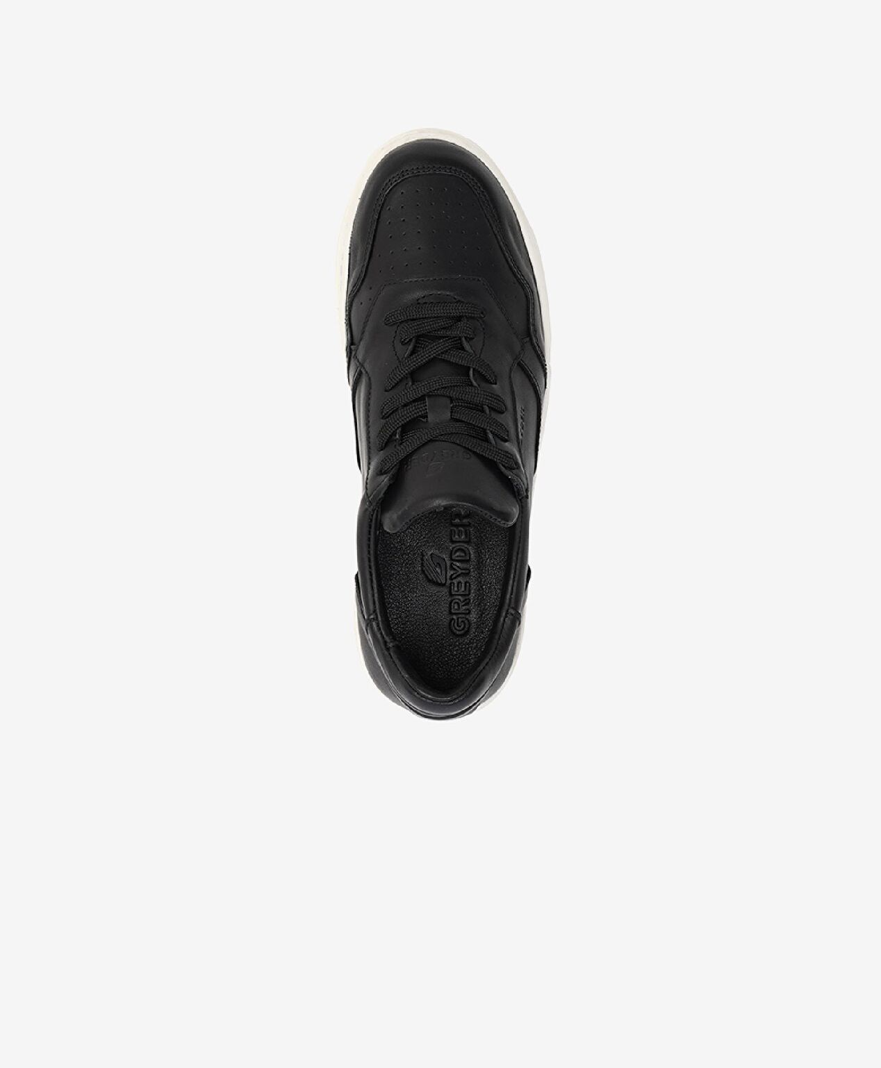 Kadın Siyah Hakiki Deri Sneaker Ayakkabı - 4